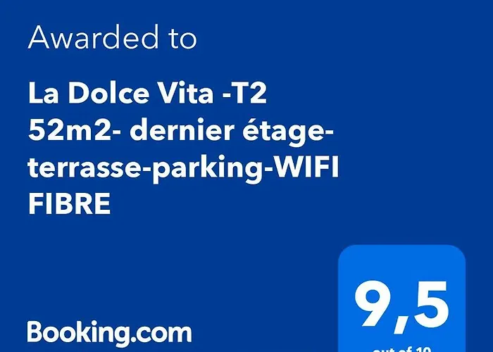 La Dolce -t2 52m2- Dernier Etage- Terrasse-parking-wifi Fibre * Tarbes